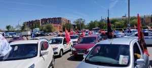Автопробег в Астрахани, посвящённый Дню Победы